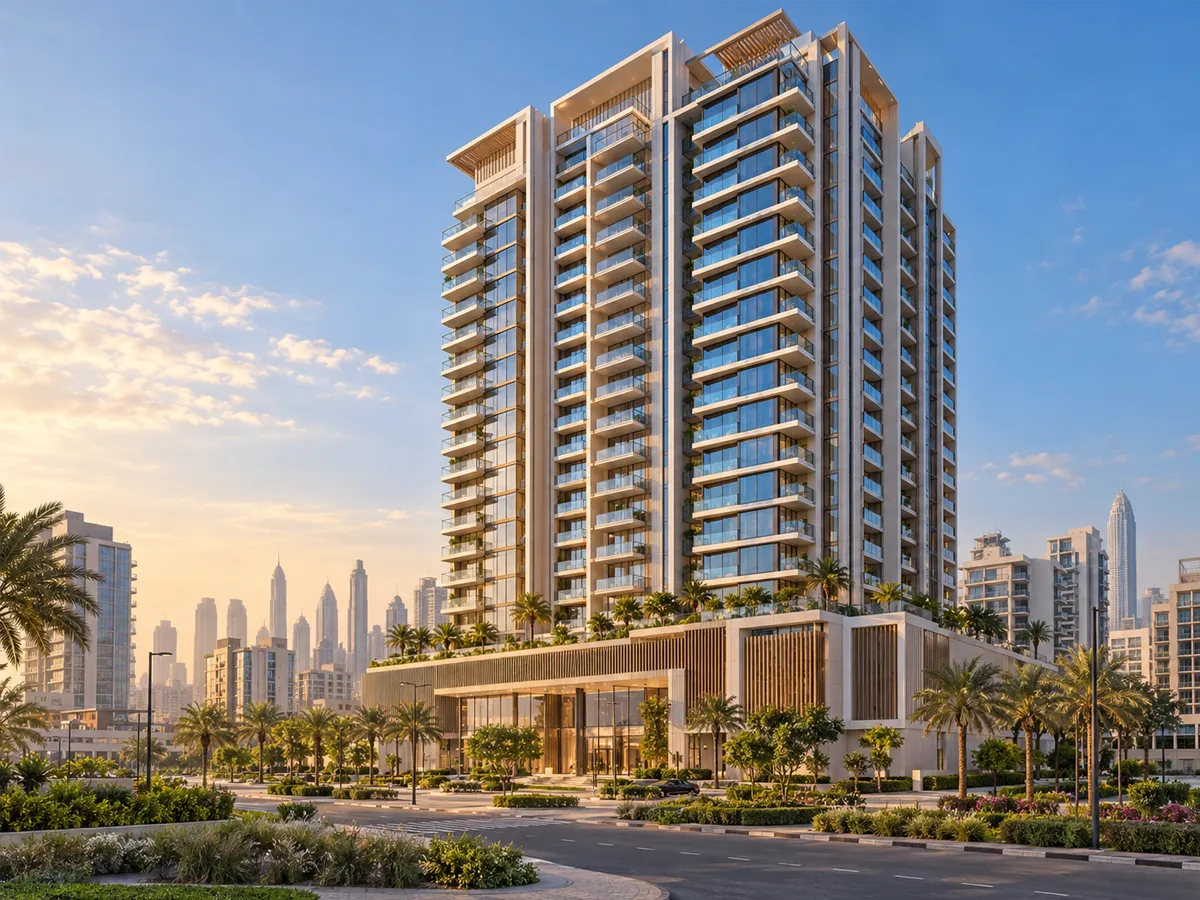 Artist’s impression of SKYZ by Danube residential development in Arjan, Dubai